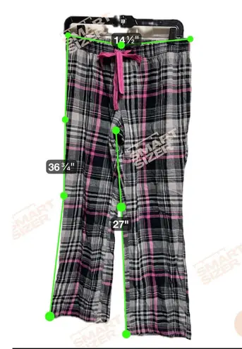 secret treasures 032-008 Small Light Flannel PJ PANTS Plaid Pajama Lounge