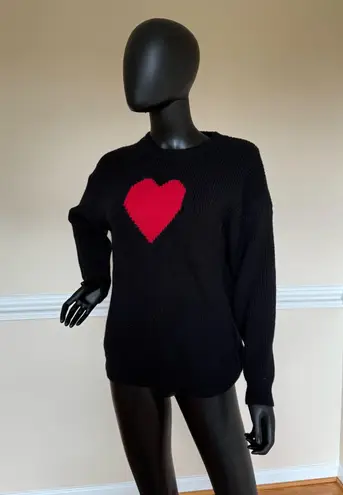 Crew Neck Pullover Knit Top Blouse Sweater Shirt Long Sleeve Winter Casual Top Black