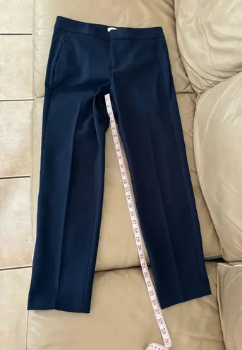 Ecru EUC Prince Navy Crop Straight Leg Pant. MSRP $172