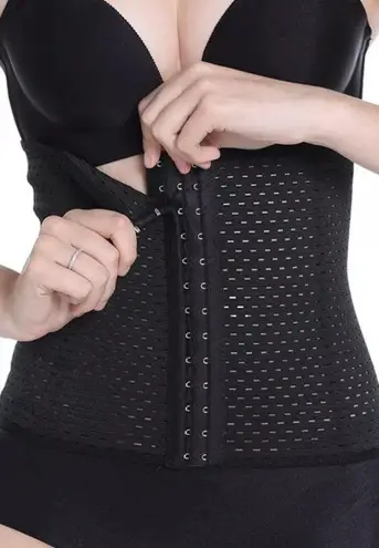 BEST SELLER Black Slimming Body Shapewear Waist Trainer Sz M Size M