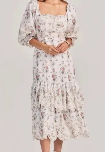 Love Shack Fancy eyelet ruffle dress NEW