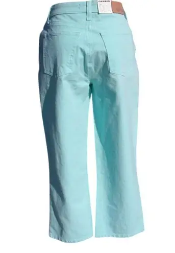 Cambio Stretch Karen 4 Pocket Denim Pant 4/6 S Modern Aqua / Turquoise $155 NWT Blue