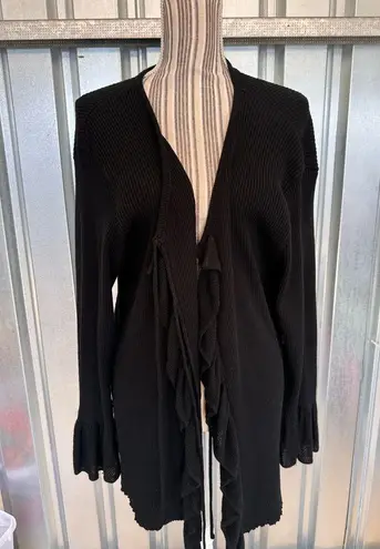 Vintage the great American sweater company women’s whimsey goth cardigan XL Black