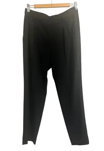 MM.LaFleur The Howland Trouser in Black Pleated Tapered Low Rise Women's sz. 4