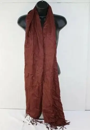 ladies long chocolate scarf