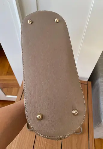 Vera Pelle 100% Italian Leather Handbag - Beige