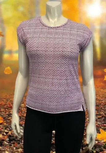 Maje  Weave Zigzag Chevron Print Sz 1