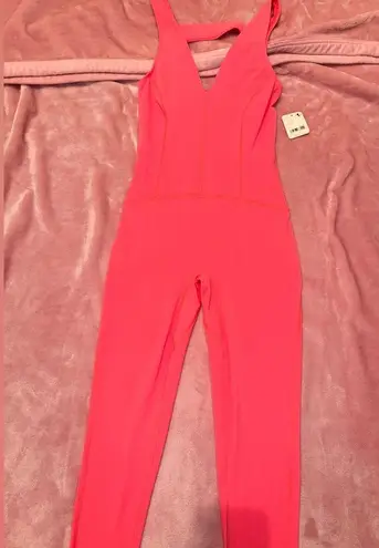 FP Movement Never better Strappy Back
Jumpsuit SZ XS Neon Coral NWT Pink