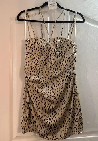 ZARA NEW  Leopard Animal Print Mini Dress