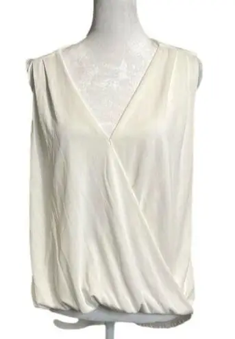 No 11 Las Angeles NWOT white front cross tank w/ stretch waist + long back small