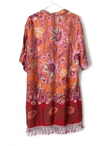 Alexis 🆕  Emotion Floral Shirt Dress in Orange Blossom Sz L