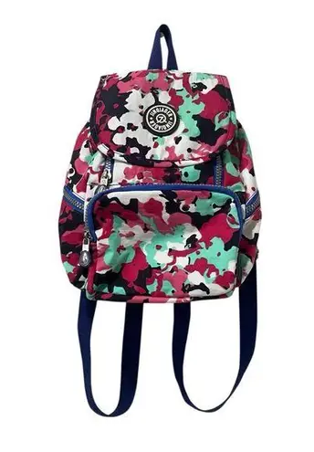 Jinqiaoer mini backpack Multicolored Pink Green White Zippers Great Shape