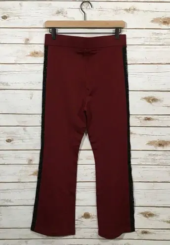 Ganni NWT Bootcut Lace Panel Trousers - Burgundy - XS*