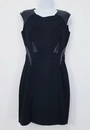 The Kooples Leather Details Sheath Dress Slit