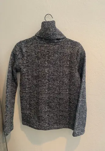 J.Crew Mercantile Black And White Turtleneck Sweater