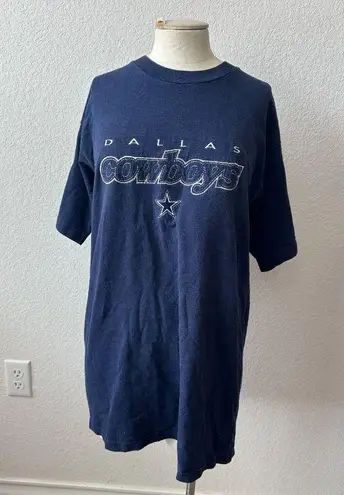 Vintage Fruit of the Loom Stitched Dallas Cowboys Blue T-Shirt 