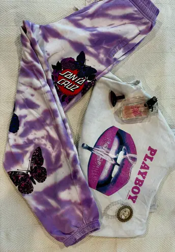 Broken Promises santa cruz tie dye sweats 