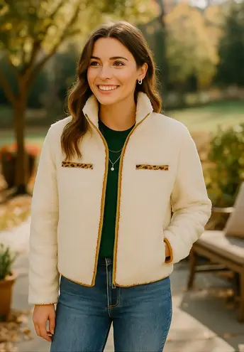 Thread & Supply Celine Sherpa Jacket – Off