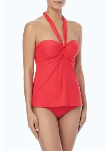 Coco reef Five Way Bra Sized Underwire Tankini Top in Classic Red,32/34D