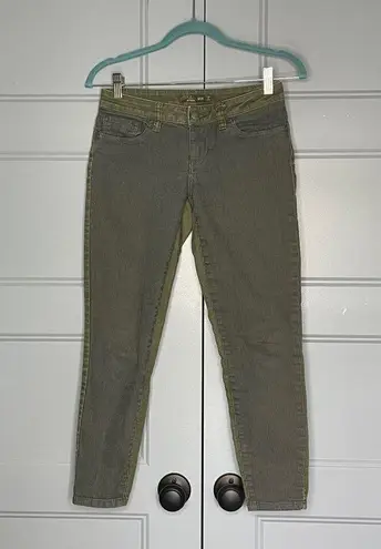 prAna Women's Jett Capri Pants Green Ankle Skinny Size 0/25