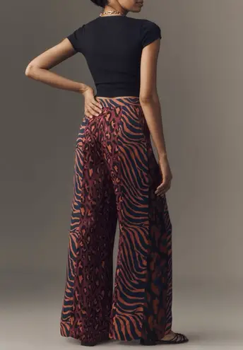 Lowry Farm Pants Farm Rio Mixed Print Wide-Leg Pants, Size L