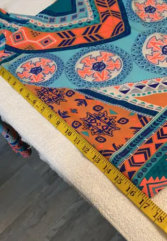 Pink Owl cold shoulder Aztec print blouse Small