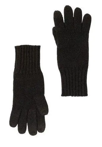 AMICALE Cashmere Touch Screen Tech Knit Gloves, Luxurious, 100%, Black, NWT Black