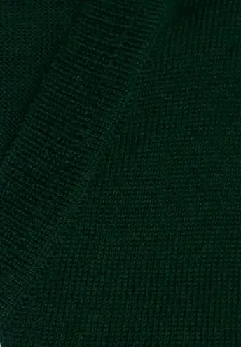 Polo Marino Wool Dark Green V Neck Sweater
