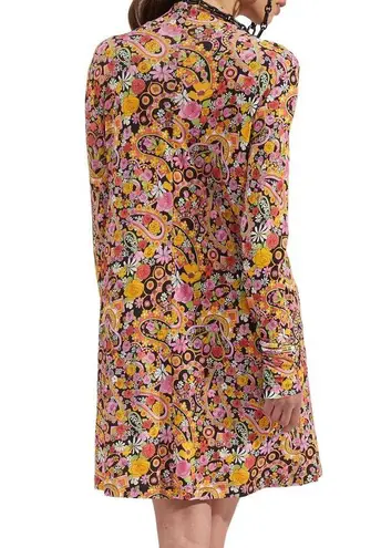 LA DOUBLEJ A line Suitcase Dress Tripping Nero in Fluid Jersey size XS Orange