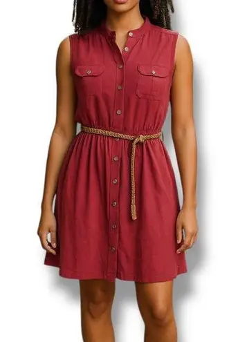 1st Kiss NWT Sleeveless Red Midi Button Up Shirtdress Size 2X