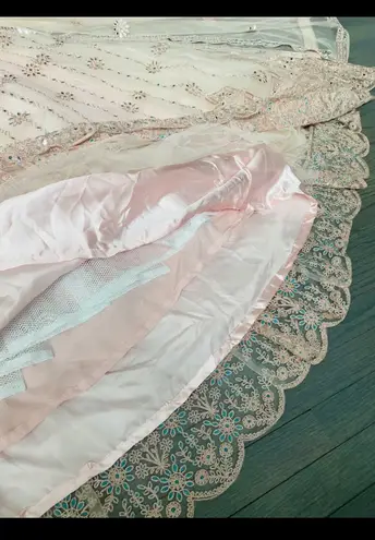 New Pakistani Indian Bridal Gown Pink Size M