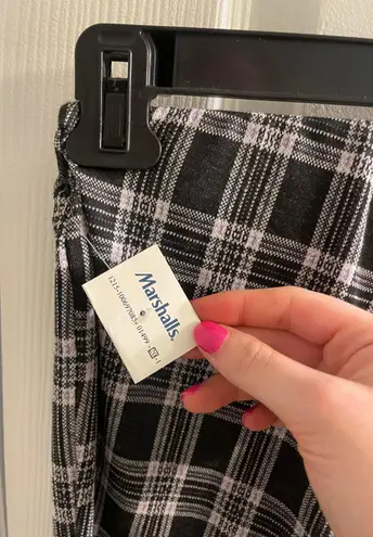 Eyeshadow Plaid Flare Pants NWT