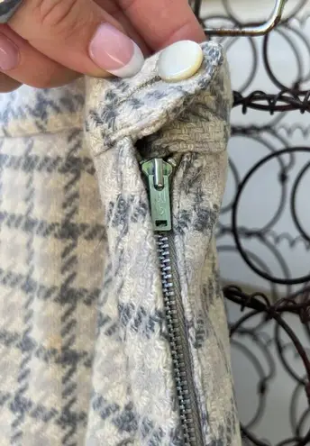 Pendleton Vintage 50s 60s Woolen Mills houndstooth plaid check skirt