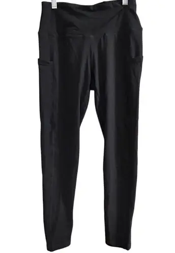 Tahari Sport Women's High-Rise Grey Leggings Size S with Pockets