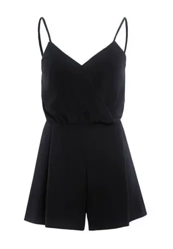 NWOT Solid Black Surplice V