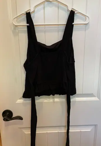 ZARA black peplum tank top