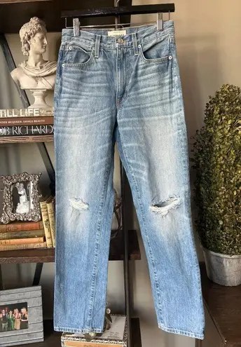 SLVRLAKE Stella High Waist Slim Straight Leg Jeans Badlands Womens Size 26 Blue