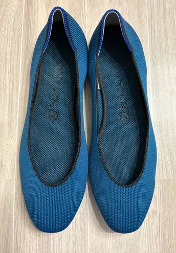 Rothy's The Square Retired Color Pacific Blue Loafers