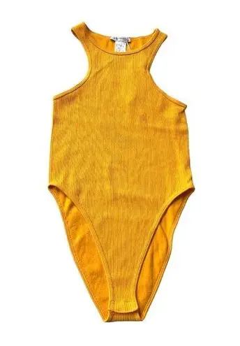 ZARA  Limitless Contour Collection Racerback Bodysuit Yellow Size XSmall to Small