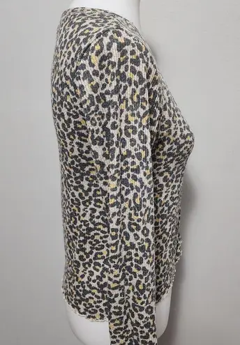 Buckle  Gilded Intent leopard print waffle knit henley size medium - Image 2