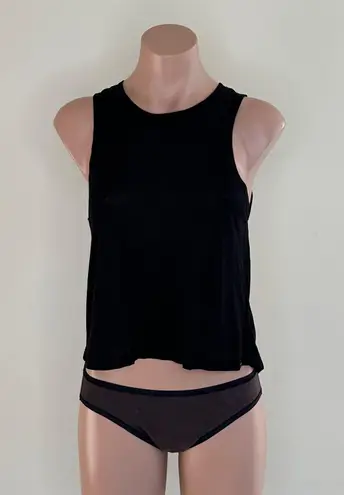 Koral Sheer Tank Top In Black