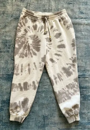 River Island Plus Ivory Beige Taupe Tie Dye Jogger Sweatpants Size 18 / 20