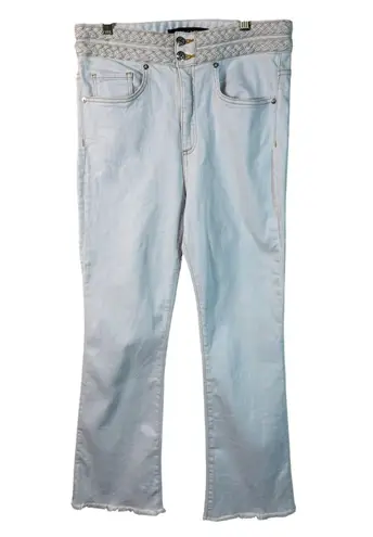Veronica Beard Jeans Light Wash High Rise Braided Waist Jeans Size 29/8 USA