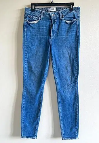 Paige  Hoxton Ankle Jeans High Rise Blue Womens Size 30 Emma‎ Denim Pants