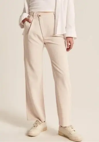 Abercrombie & Fitch  Sloane Tailored Wide Leg Crossover Pant thumbnail 1