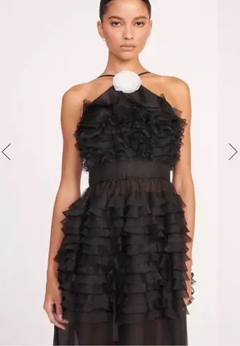 STAUD Florian Ruffled Gown Dress