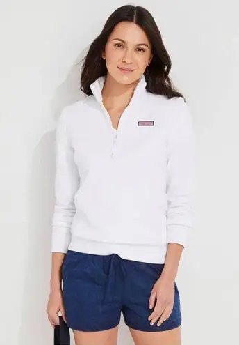 Vineyard Vines  Shep Quarter-Zip Knit Shirt White Size Large