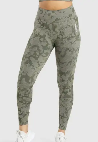 Gymshark Adapt Camo Seamless Leggings in Green