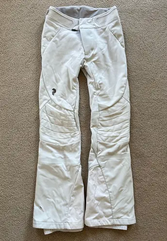 Peak Performance White Flare Ski Snow Pants