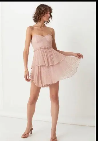 💕SPELL & THE GYPSY💕 Mira Bustier Rara Dress ~ Rose Pink XL NWT